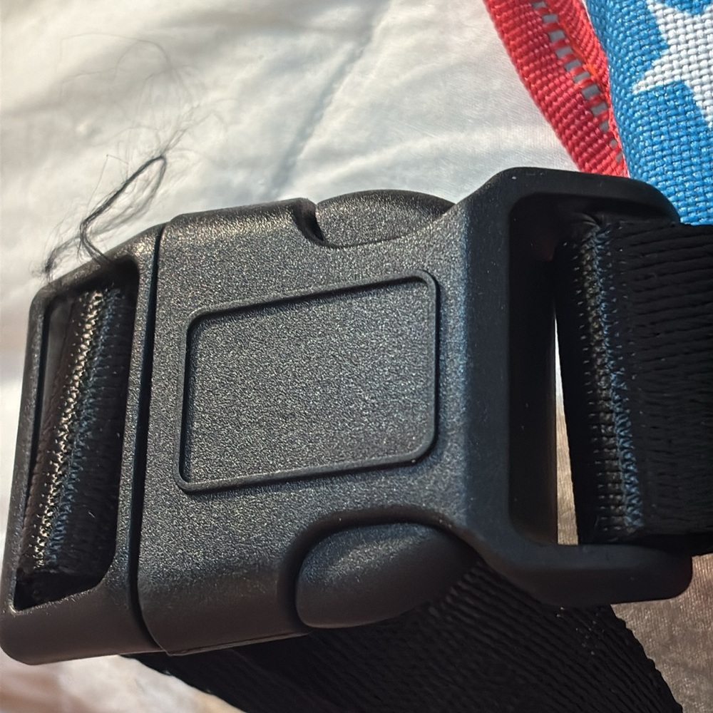 New No Pull Blue Star Dog Harness with Red Trim adjustable reflective medium - Picture 13 of 14